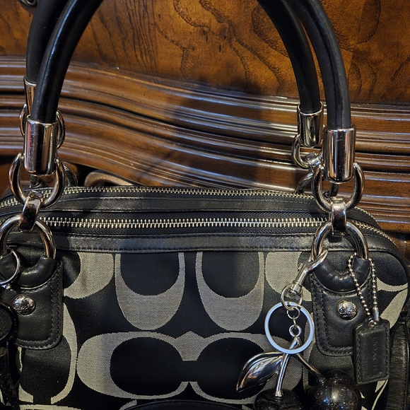 Coach Kristen Double Zip Signature Satchel - Picture 4 of 12